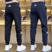 百搭宽松弹力运动哈伦长裤 春秋新款 时尚 高档轻奢束脚休闲卫裤 男士