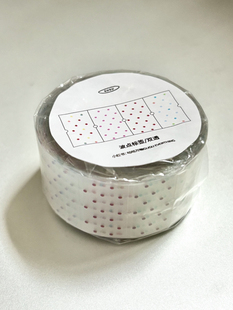 （现货）波点标签 咕咕万物原创pet贴纸卷手帐拼贴装饰素材