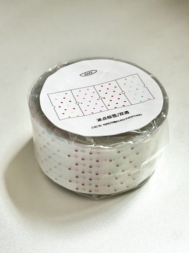 （现货）波点标签 咕咕万物原创pet贴纸卷手帐拼贴装饰素材