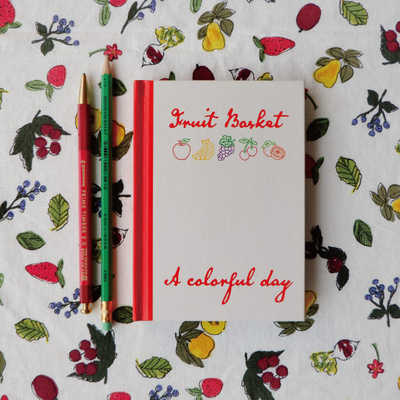 韩国fruitfries水果A6硬面万年笔记日记本Fruit Basket Diar