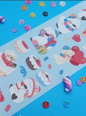 韩国进口mong mong space 装饰贴纸 日记伴侣 企鹅快乐情人节