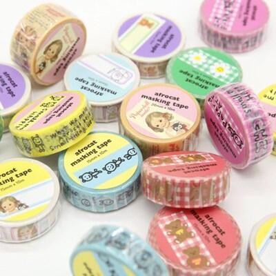 afrocat 可爱娃娃美纹和纸胶带 11-22 masking tape（12款选）