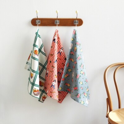 韩国进口1537 怪阿姨棉质厨房垫布 KITCHEN CLOTH（3款选）