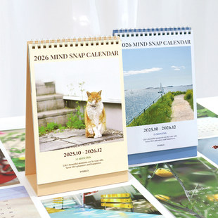 DESK indigo SNAP MIND CALENDA 2026年心灵写真桌面型台历日历