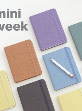 by.fulldesign 2025年迷你制造牛津皮绑带记忆周计划本记事本手账