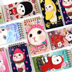 jetoy可爱猫咪线圈口袋线条记事本 Pocket note 单本（8款选）