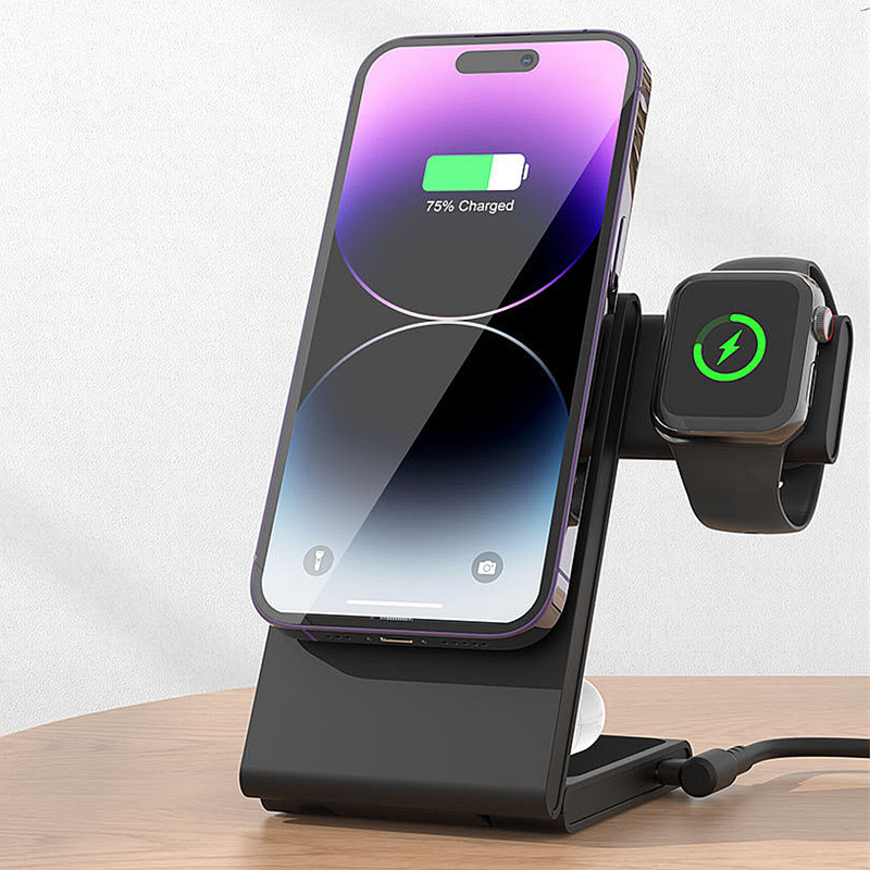 无线充电器三合一适用苹果14/13/12手机MagSafe磁吸iwatch8手表airpodspro3蓝牙耳机多功能快充支架立式底座高性价比高么？
