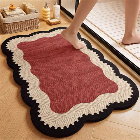 浴室吸水硅藻泥地垫厕所门口家用速干地毯2026新款卫生间防滑脚垫,居家布艺,入户地垫,淘宝优惠券,粉丝福利购,淘宝优惠卷