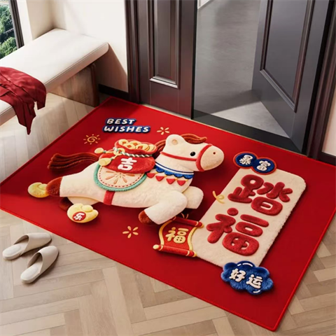 浴室硅藻泥地垫卫生间吸速干脚垫子红色喜庆厕所门口耐脏耐磨地毯,居家布艺,入户地垫,淘宝优惠券,粉丝福利购,淘宝优惠卷