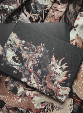 枯川 原创IPADAir4/5mini4/5pro11/10.5/10.2/10.9/12.9/air1/air2笔槽保护套