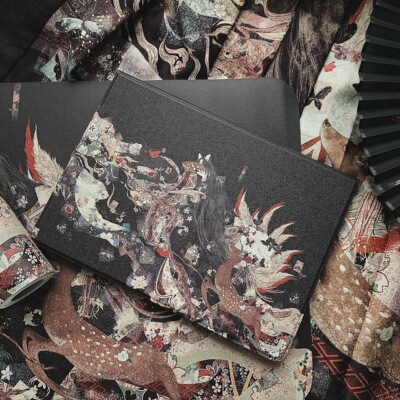 原创保护套ipad蚕丝纹软壳