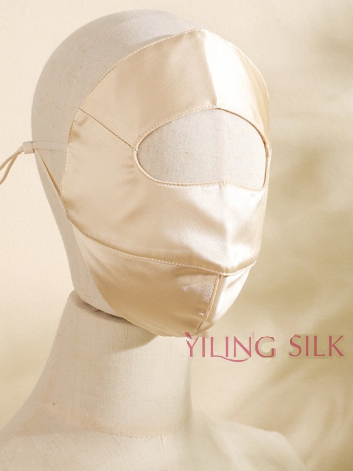 SUNSCREEN SILK MASK 100 MULBERRY SILK FULL FACE MASK MASK ANTI-UV OUTDOOR SHADE FACE KINI