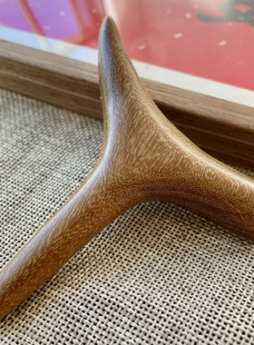 金丝檀木足底按摩器点穴工具按摩脚经络棒三角棒足疗多功能三角雀