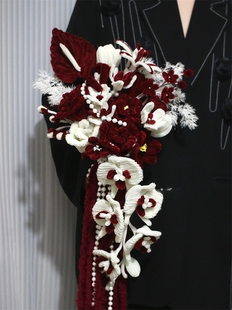 手工diy编织扭扭棒玫瑰手捧花材料包自制成品花束送闺密新婚礼物