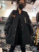 小个子休闲高级感流行时尚 宽松大版 中长款 欧货风衣外套女2026新款