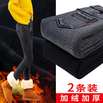 秋冬季高腰显瘦保暖加绒打底裤