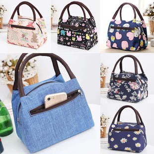 韩版可爱小号上班族装的布袋包保温袋子饭盒袋袋饭盒袋包袋便当