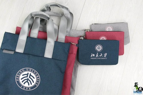 北京大学北大纪念品亚麻帆布包