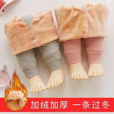 婴儿女童加厚保暖外穿大PP裤