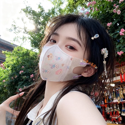 星黛露3d立体口罩儿童女孩小孩专用迪士尼印花ins秋冬款潮款ins