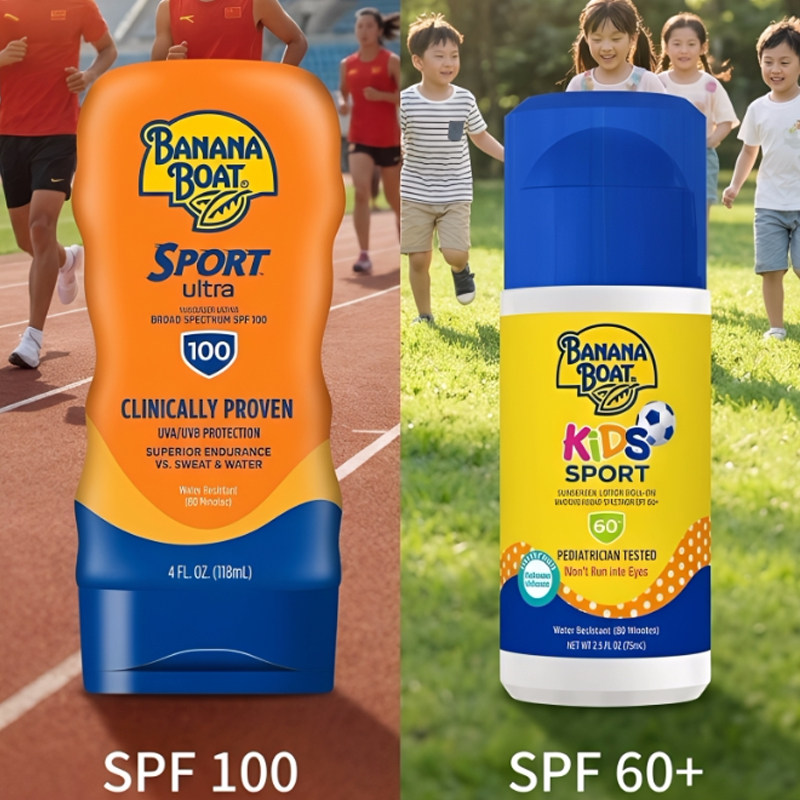 美国Banana Boat香蕉船户外运动防晒霜SPF100乳液全身防水防汗PA+