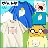 衣服上衣 T恤男女夏季 探险时光活宝老皮阿宝动漫周边同款 cos服短袖