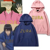 银魂桂小太郎同款 ZURA连帽卫衣女男秋冬加绒卫衣cosplay服外套