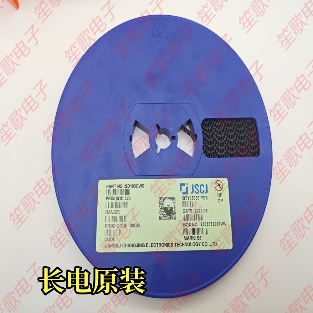 CJ原装 SD103CWS 丝印S6 SOD-323 0805封装 贴片二极管 350mA 20V