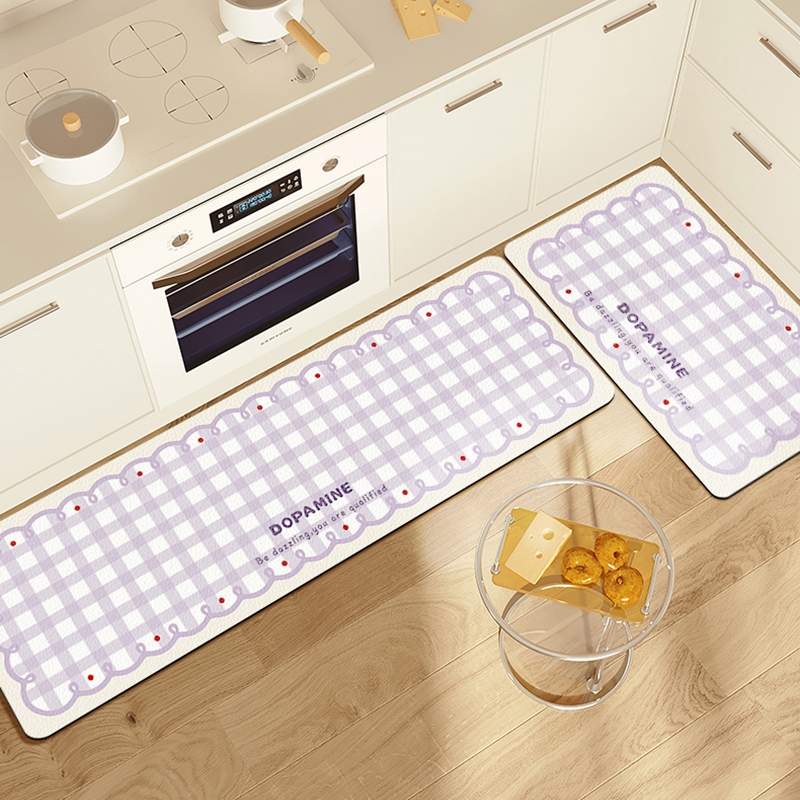 厨房地垫防滑防油可擦免洗高端专用脚垫家用硅藻泥吸水速干垫子