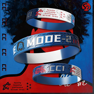 S2原创 CC坎宁安 节奏模式系列sample手环 球星腕带励志周边礼物