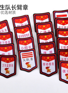学习委员臂章胸牌子少先队员班干部徽章别针扣袖标小学生干部标志