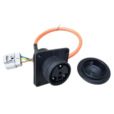 适配雷丁D50比德文M6海全A9汉唐A3宝路达DS5电动汽车充电插座底座