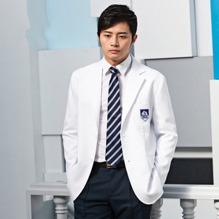韩版修身整形医生服西服款白大褂长袖美容师外套美容男士牙医制服