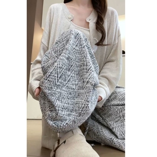 小个子垂感高腰百搭显瘦阔腿裤 新款 子女2025秋季 韩系休闲小香风裤