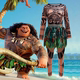 儿童 Cos服Moana海洋奇缘纹身树叶演出服童装 士尼装 扮毛伊Maui