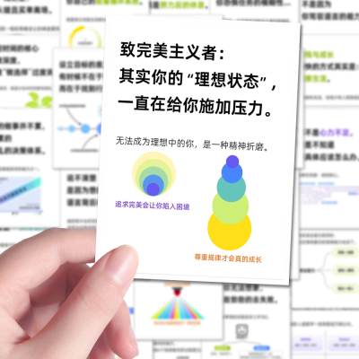 128张内核力量贴纸心理知识自我成长自律方法笔记本iPad贴画防水