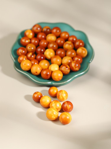 天然蜜蜡散珠老蜜蜡单珠