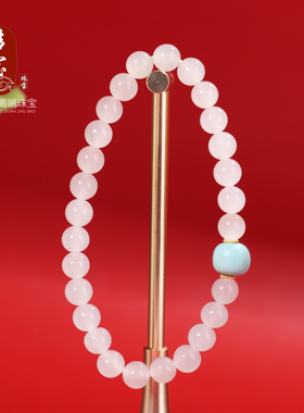 多宝家手串设计款和田白玉手串