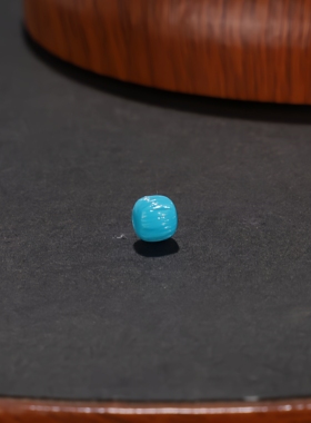 天然原矿绿松石百香籽配饰蓝松配饰高瓷干净无铁线LS01