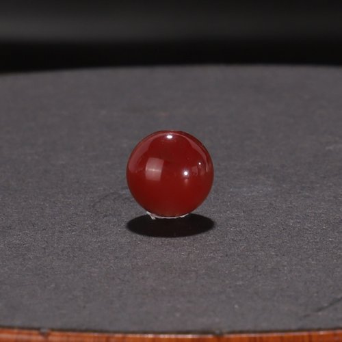 原矿南红玛瑙瓦西料牛血红圆珠配珠9.2mm型号902