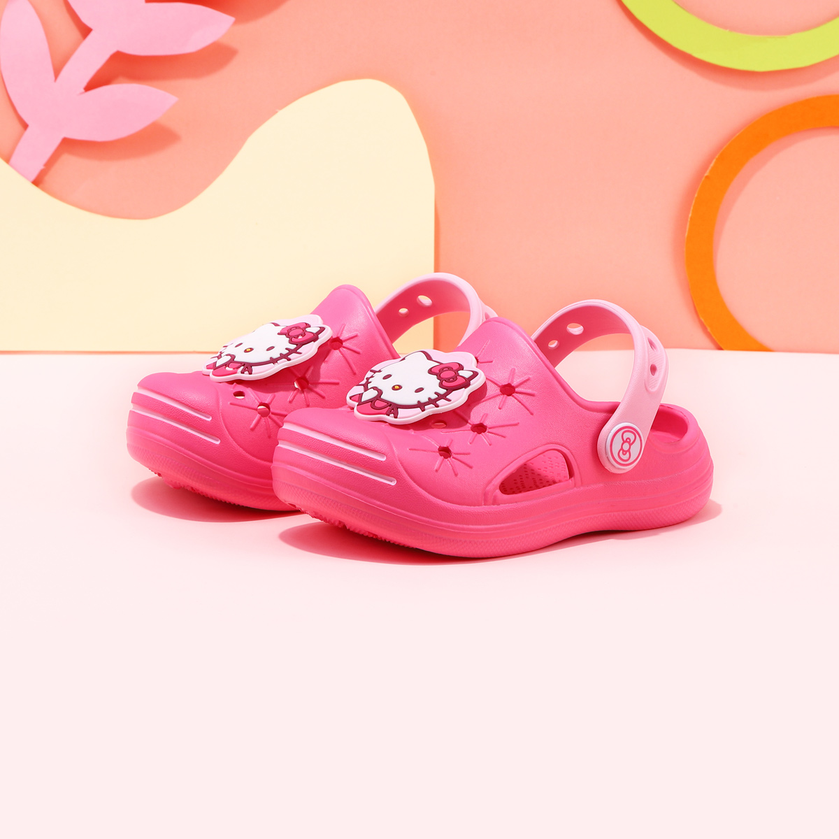 HELLO KITTY凯蒂猫女童洞洞鞋夏季新款三丽鸥儿童拖鞋中小童凉拖