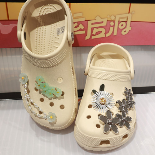 crocs卡洛驰新款个性酷鞋花鞋扣