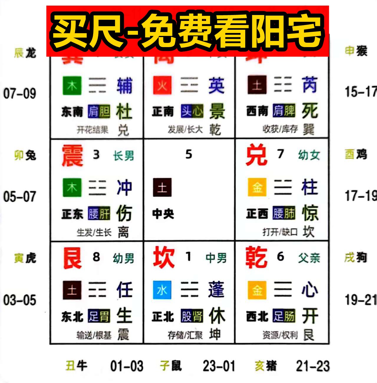 于老师奇门风水专用九宫八卦尺立装饰摆件