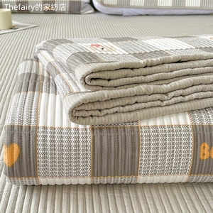 A类泡泡棉床盖三件套加厚夹棉床单单件四季通用床褥榻榻米床护垫