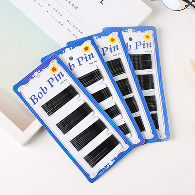 发夹黑色儿童舞台表演少女一字夹