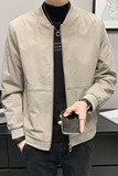 100%聚酯纤维2021秋装新款棒球领夹克休闲外套男JK8815-P75控98，男装夹克，电商D240-242