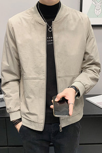 100%聚酯纤维 2021秋装新款棒球领夹克休闲外套男JK8815-P75控98图片