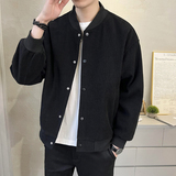 店主风2025秋装新款纯色棒球服夹克男春秋休闲外套JK001-P90，男装夹克，电商D211