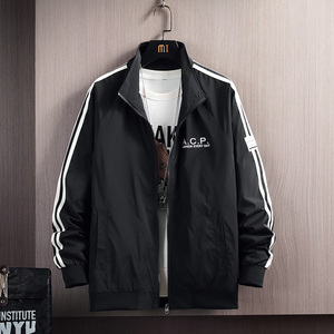 挂拍 100%聚酯纤维 秋装新款立领夹克男百搭外套潮JK8859-P75控98图片