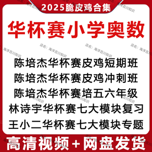 2025华杯赛小学奥数小升初七大模块专题真题刷题数学竞赛视频课程
